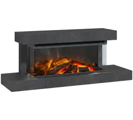 Șemineu electric cu ramă antracit, 1–2 kW, La Nordica LUMEN 870, lățime 870 mm