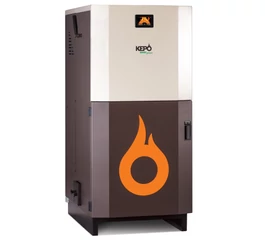 Cazan compact pe peleti gata de instalare KEPO 20 kW curatare manuala a arzatorului
