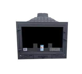 Focar șemineu din fontă, tip centrală, 12.2 + 4 kW, pe combustibil solid, C20W, Ferlux