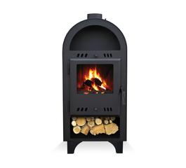 Semineu pe lemne brichete cu bolta 7 kW Kalde