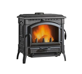 Semineu pe lemne, din fonta, 11.9 kW, pentru 341 m3, cu geam ceramic, ISOTTA.16, La Nordica-Extraflame