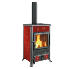 Soba tip șemineu pe lemne, 9 kW, pentru 257 m³, ROSSELLA R1 5.0 CERAMICA, La Nordica-Extraflame