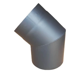 Cot pentru burlan din tabla de otel 120 mm x 45 grade