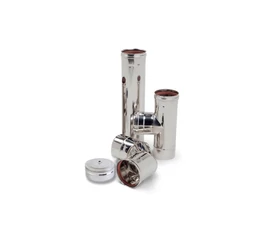 Kit de evacuare gaze arse, inox, pentru cazane pe peleți, de dimensiunea DN100