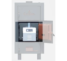 Ușă adaptată la arzătorul de peleți pentru cazane CELSIUS Combi 23 – 34 kW