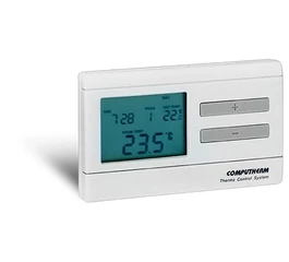 Termostat digital programabil de cameră COMPUTHERM Q7, alimentare 2 x baterii AA, releu 24V AC/DC–250V, măsurare și reglaj 5–35°C, precizie ±0,5°C, sensibilitate ±0,1/0,2/0,3°C