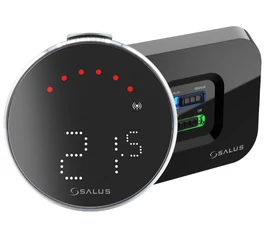 Termostat digital programabil smart, fără fir, pentru încălzire și răcire, WiFi + Zigbee 2,4 GHz, cu baterie Li-Ion reîncărcabilă wireless, SALUS IT800WIFI