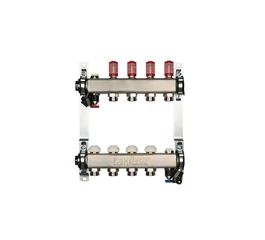 Distribuitor din inox pentru instalatii de incalzire prin pardoseala DN 25 – 8 x 3/4”, HERZ 1863208