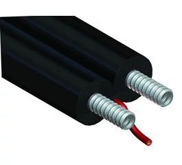 Tuburi riflate din otel inoxidabil, 1/2", 25 m, cu cablu electric, indoibile manual, izolate, pentru sisteme cu colectori solari, Variosolar, GEBO