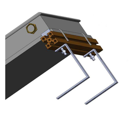 Set fixare pentru colector solar plan, din aluminiu, BlauTech
