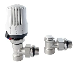 Kit robinet calorifer 1/2”, tur termostatabil, retur și cap termostatic Purmo FIG01213502I0011