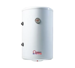 Boiler termoelectric cu serpentina si rezistenta electrica Omega, ST0100C2V800SX, 100 l, rezervor emailat, stanga