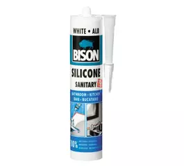 Silicon sanitar, alb, BISON, interior-exterior, 280 ml