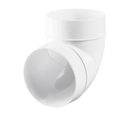 Cot PVC pentru tubulatură ventilație, 90 grade, D125 mm, 222, VENTS