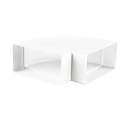 Cot orizontal 90 grade PVC, pentru tubulatură ventilație, 120 x 60 mm, 7271, VENTS