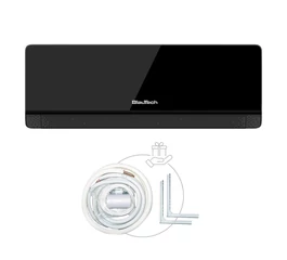 Aparat aer conditionat inverter split 12000 BTU A+++ negru WiFi cu micropori racire-incalzire dezumidificare lumina UVC silentios design elegant BlauTech Premium Plus