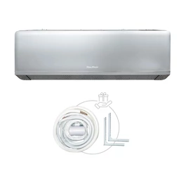 Aparat aer conditionat inverter split 12000 BTU A+++ gri WiFi cu micropori racire-incalzire dezumidificare lumina UVC silentios design elegant BlauTech Premium Plus