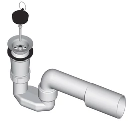 Sifon pentru cădiță de duș, PP, grilă Ø 70 mm, 196028, LIV