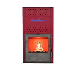 Termoșemineu pe lemne BT-HIDRO20 R roșu – 18.4 kW pentru încălzire centrală