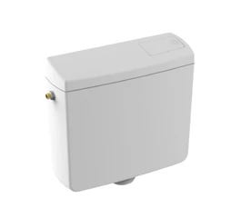 Rezervor WC aparent semiînălțime 6/9 L, izolat, alb, GLADYS