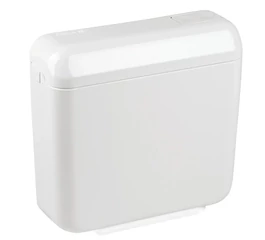 Rezervor WC aparent LIV Laguna 196600, actionare start/stop, montaj pe perete, izolat anticondens, 6/9 L, 42x39x13,5 cm, alb