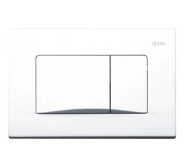 Buton de acționare pentru rezervor WC încastrat dual, LIV, APLITE DUO, alb, 195851