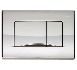 Buton de acționare pentru rezervor WC încastrat dual, LIV, APLITE DUO, crom lucios, 195870