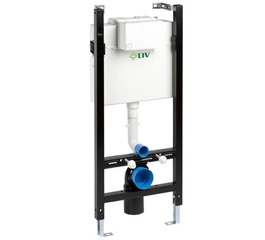 Modul și rezervor WC încastrat LIV Liv-Fix 9012, 50 x 113 cm, cadru 40x40 mm, rezervor 9 L, dublă acționare 3/6 L, pentru vas WC suspendat, 390359