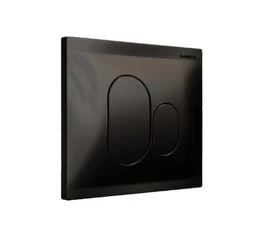 Buton acționare WC încastrat, negru, dual flush, pentru rezervor GLADYS P01