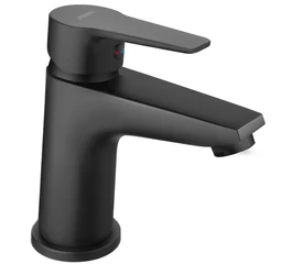 Baterie lavoar FERRO RITTO BLACK BTR2BL, stativă, monocomandă, negru mat, pipă 105 mm