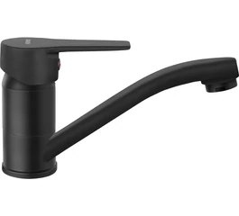 Baterie lavoar FERRO RITTO BLACK BTR2ABL, stativă, monocomandă, negru mat, pipă pivotantă 157 mm