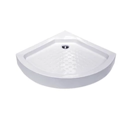 Cadita de dus semirotunda din ABS si acril, 90 x 90 cm, cu sifon si suport T02 GLADYS Cadita de dus semirotunda din ABS si acril, 90 x 90 cm, cu sifon si suport T02 GLADYS