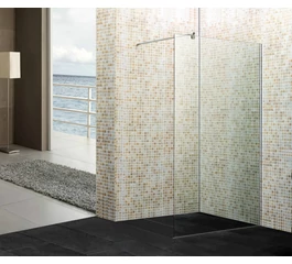 Perete fixă de duș, din sticla securizată de 8 mm, transparentă, 100 x 190 cm, GOBE