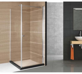 Cabina de dus patrata din sticla securizata si aluminiu 90 x 90 cm RDR11 GLADYS