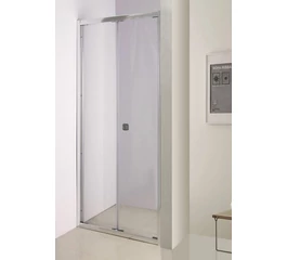 Usa de dus pliabila din sticla securizata si aluminiu, 90x185 cm, GLADYS