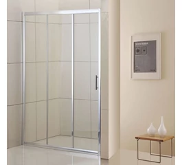 Usa de dus culisanta din sticla securizata si aluminiu, 100 x 185 cm, GLADYS