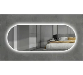 Oglinda forma ovala 120 x 60 cm cu iluminare de fundal LED CCT cu dezaburire GLADYS