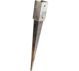 Camasuiala incastrata zincata pentru stalp lemn 91x91x900mm