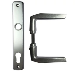 Maner usa interior aluminiu argintiu cu sild Y 90mm