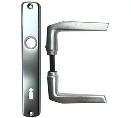 Maner usa interior aluminiu argintiu cu sild P 90mm