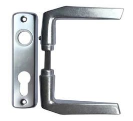 Maner usa interior aluminiu argintiu cu sild Y 55mm