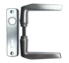 Maner usa interior aluminiu argintiu cu sild P 55mm Maner usa interior aluminiu argintiu cu sild P 55mm