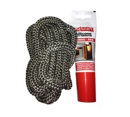 Garnitura izolare usa semineu cu adeziv 10mm/2.5m GEKO Garnitura izolare usa semineu cu adeziv 10mm/2.5m GEKO