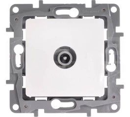 Priza TV pentru cablu coaxial trecere, culoare bej