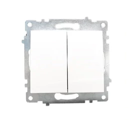 Intrerupator dublu montabil incastrat in doza de aparat, pentru uz interior, SCHELDEN Intrerupator dublu montabil incastrat in doza de aparat, pentru uz interior, SCHELDEN