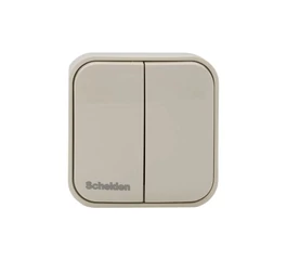 Intrerupator dublu PT IP20 montabil pe perete 8002-02 SCHELDEN