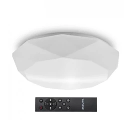 Plafoniera cu LED diamant 48 W cu telecomanda 3400 lm ASAL0198 ASALITE Plafoniera cu LED diamant 48 W cu telecomanda 3400 lm ASAL0198 ASALITE
