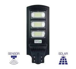 Corp de iluminat stradal LED, 50 W, 1800 lm, 6500K, IP65, senzor, panou fotovoltaic, BT43-05031, Braytron