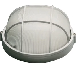 Lampa exterior 60 W rotund grilaj alb NV-3201.011