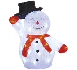 Decoratiune cu LED de Craciun exterior 40 x LED / 2,1 W / 230V IP44 om de zapada Decoratiune cu LED de Craciun exterior 40 x LED / 2,1 W / 230V IP44 om de zapada